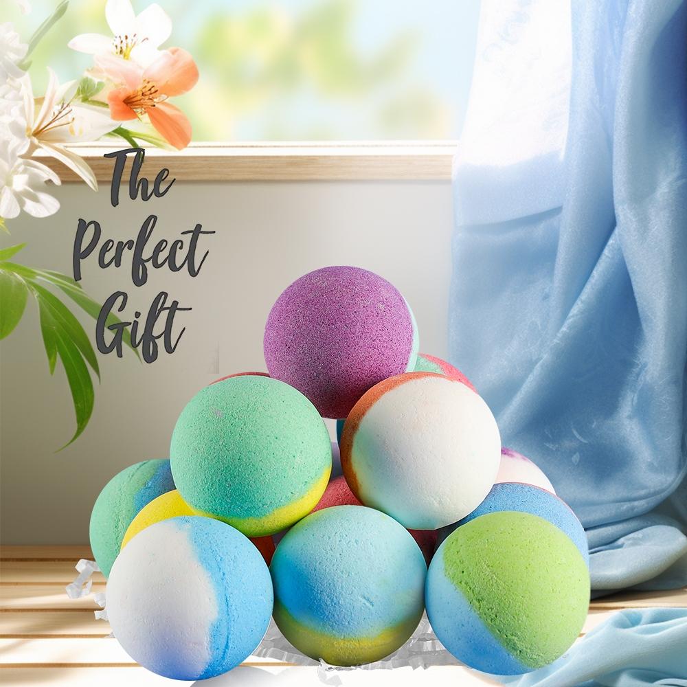 Bath Bombs for Kids with Surprise Toys Inside, 15pcs/box Kids Bath Bombs Gift Set, Natural Organic Bubble Bath Fizzy Bath Bombs with Toys for Kids